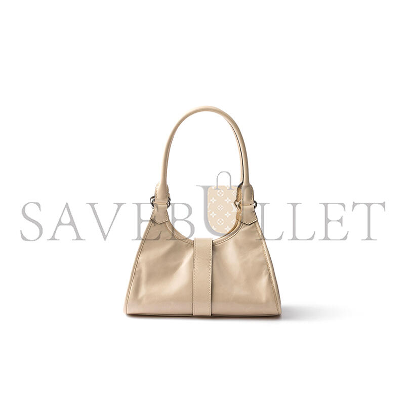 Pra*a small push-button leather handbag 1bg580 (26*18*12cm)